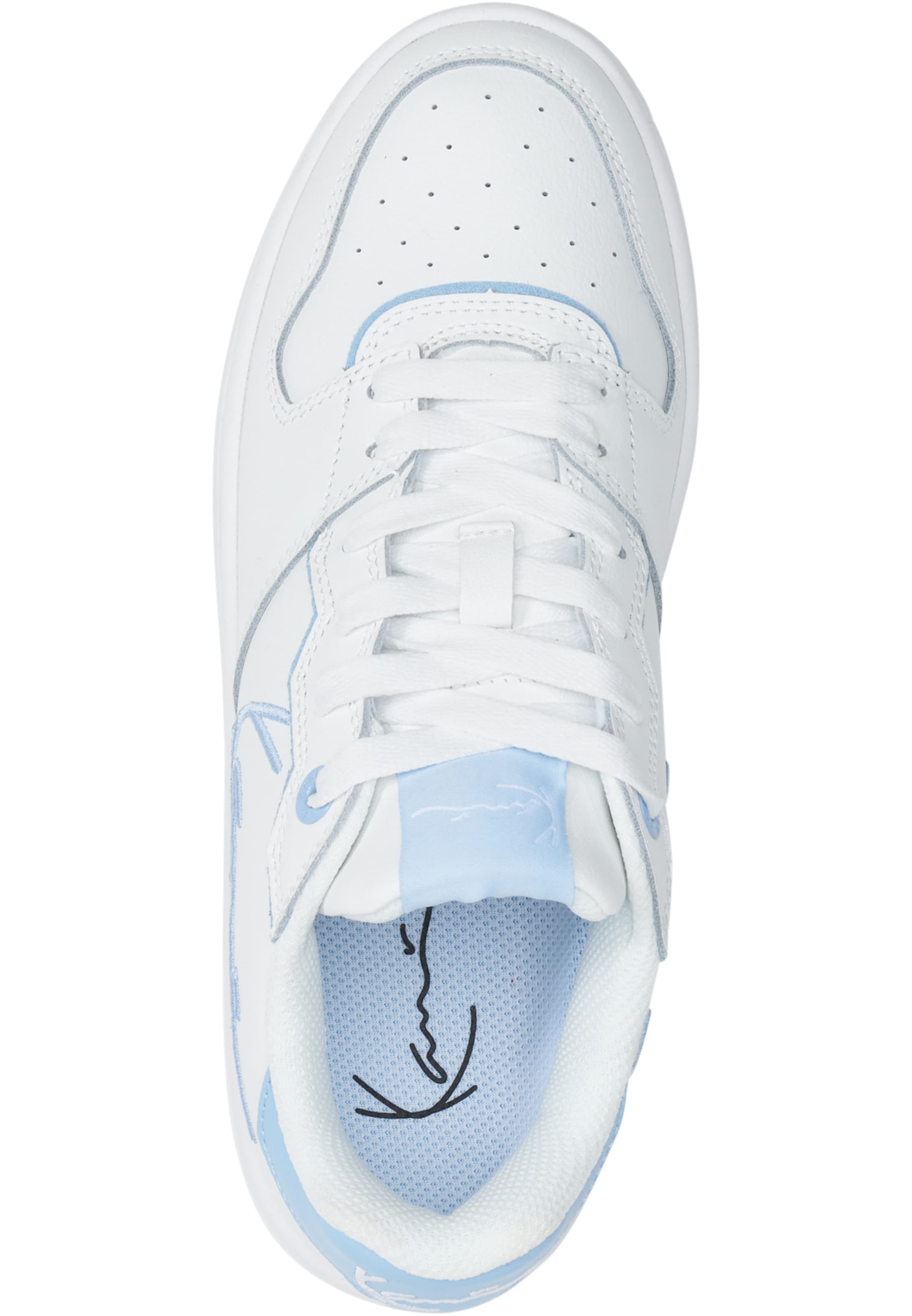 Karl Kani Platform trainers in White