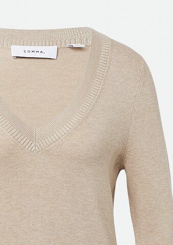 COMMA - Jersey en beige