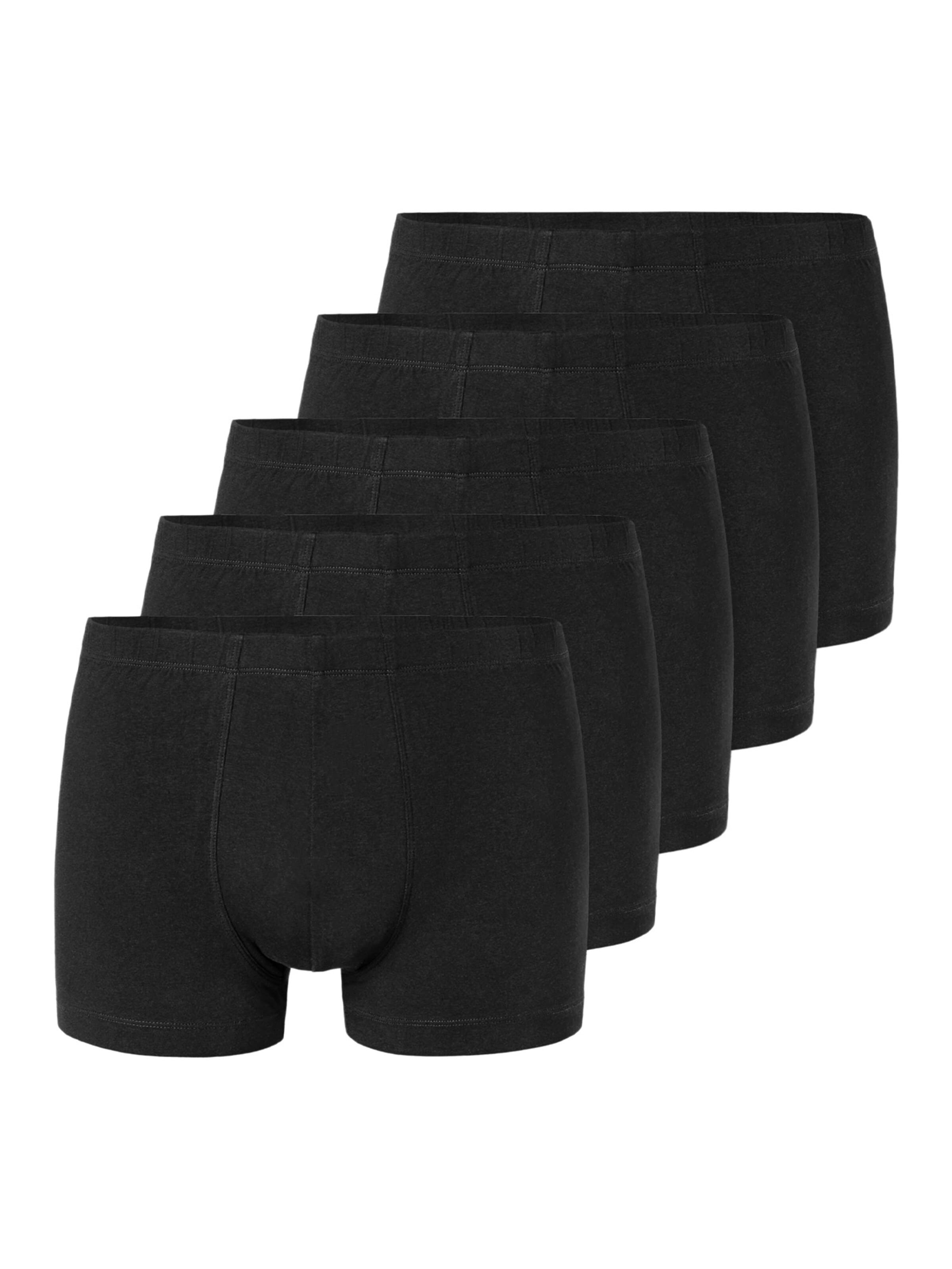 uncover by SCHIESSER Boxershorts 'Cotton' in Zwart: voorkant