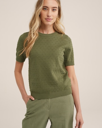 Pull-over WE Fashion en vert : devant