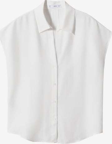 MANGO Блуза 'LIM' в бяло: отпред