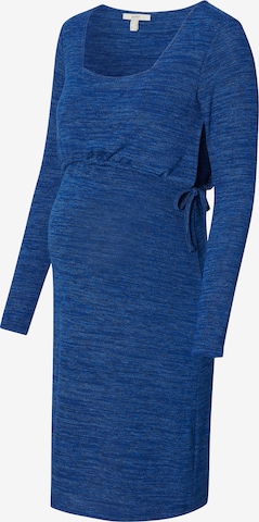 Esprit Maternity Knitted dress in Blue: front