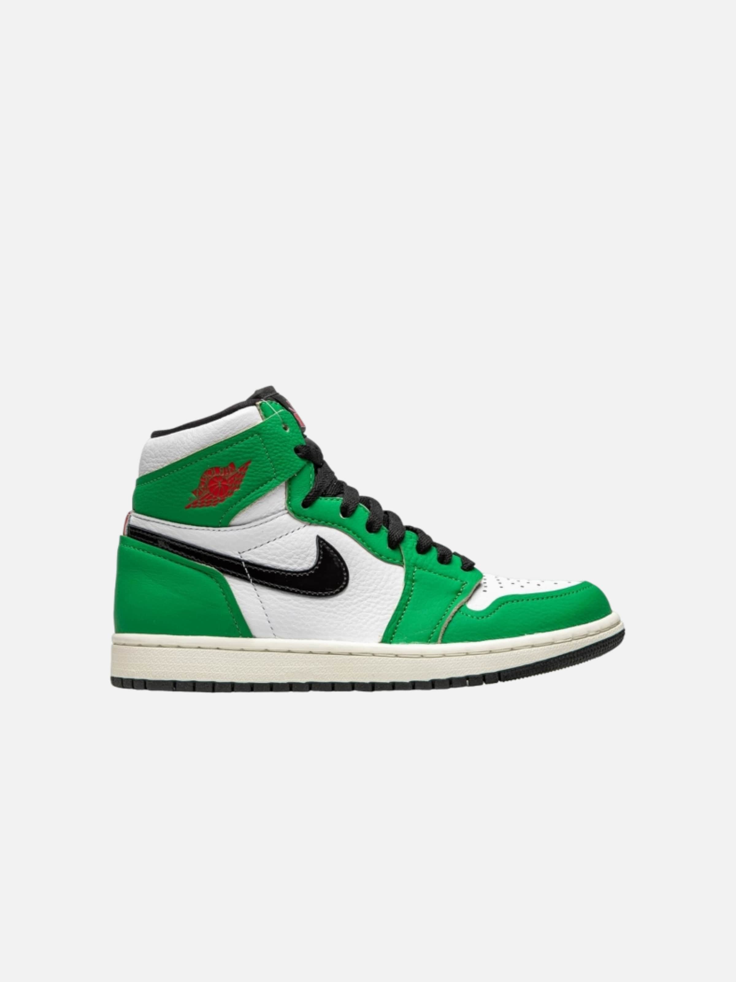 Sneaker alta 'Air 1 Retro High Lucky' di Jordan in verde: frontale