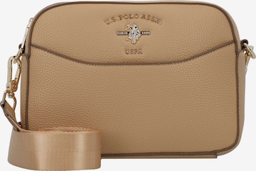 U.S. POLO ASSN. Umhängetasche 'Stanford' in Braun: Vorderseite