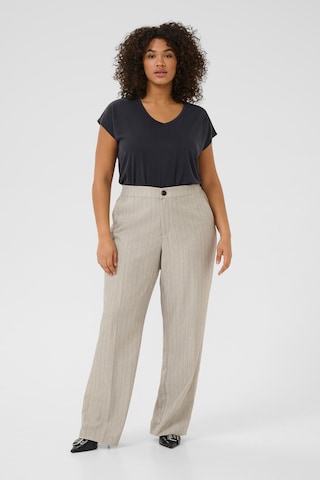 KAFFE CURVE Regular Broek 'Kaja' in Grijs