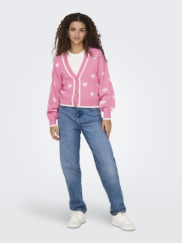 JDY Knit cardigan 'JDYRomance' in Pink