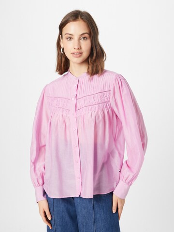BOSS Blouse 'Bonjour' in Pink: front