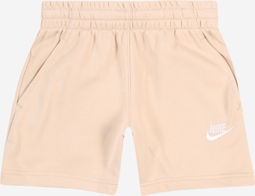 Nike Sportswear Trousers 'CLUB' in Beige: front