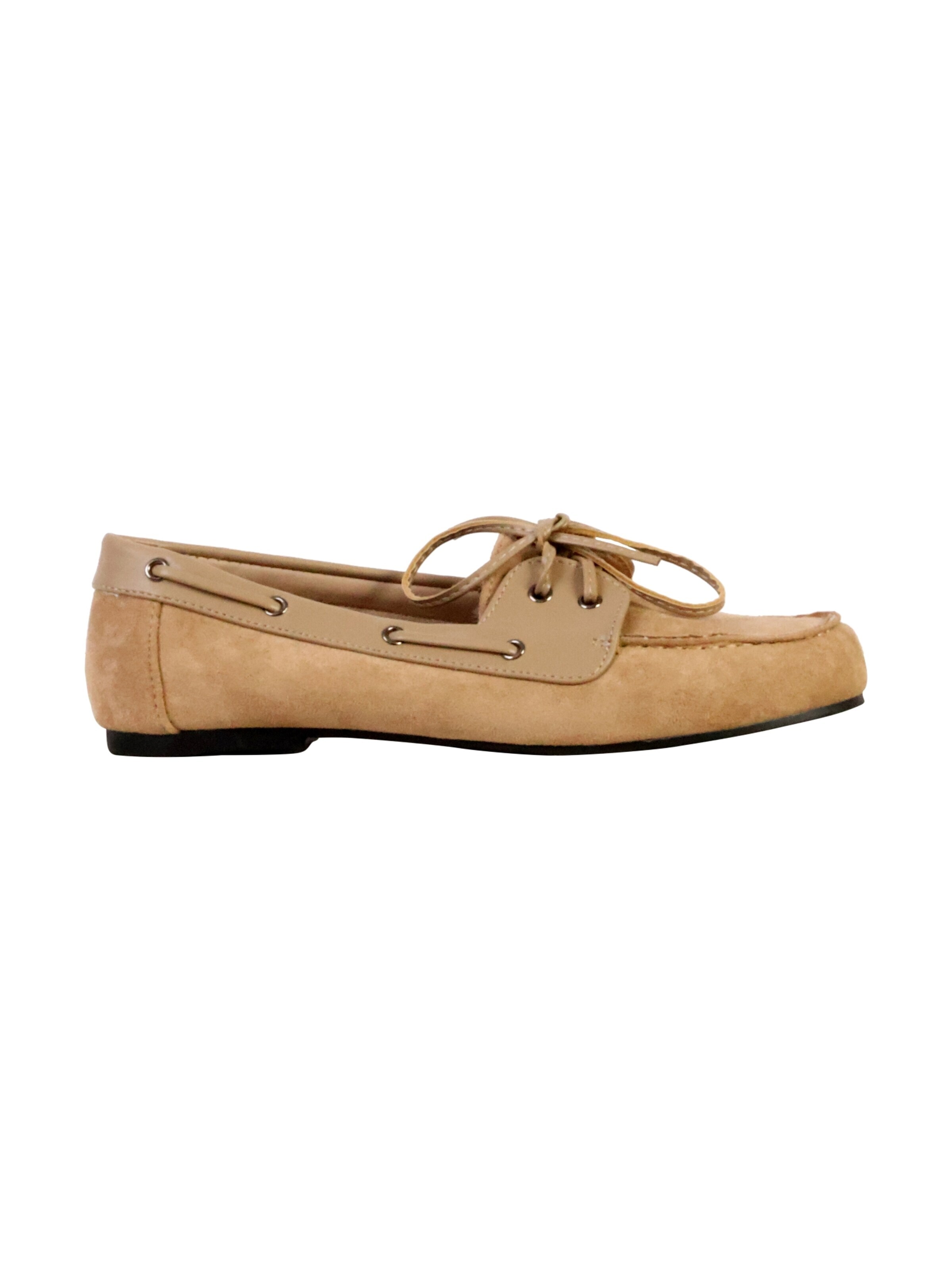 Joia Classic Flats 'Schnür-Mokassins' in Beige