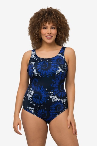 Ulla Popken Swimsuit in Blue: front