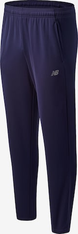 Effilé Pantalon de sport new balance en bleu : devant