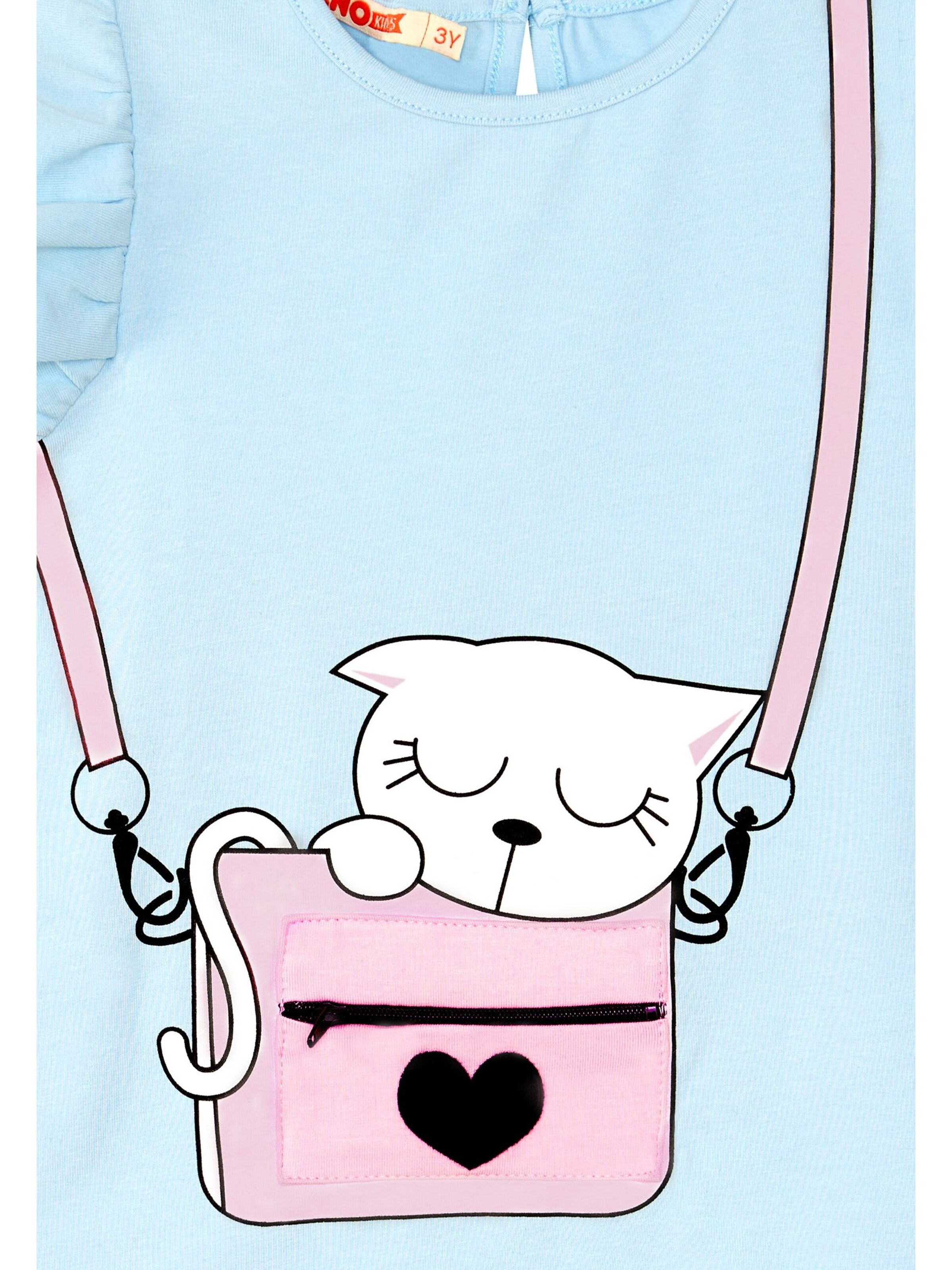 Denokids Trainingspak 'Cat in Bag' in Blauw