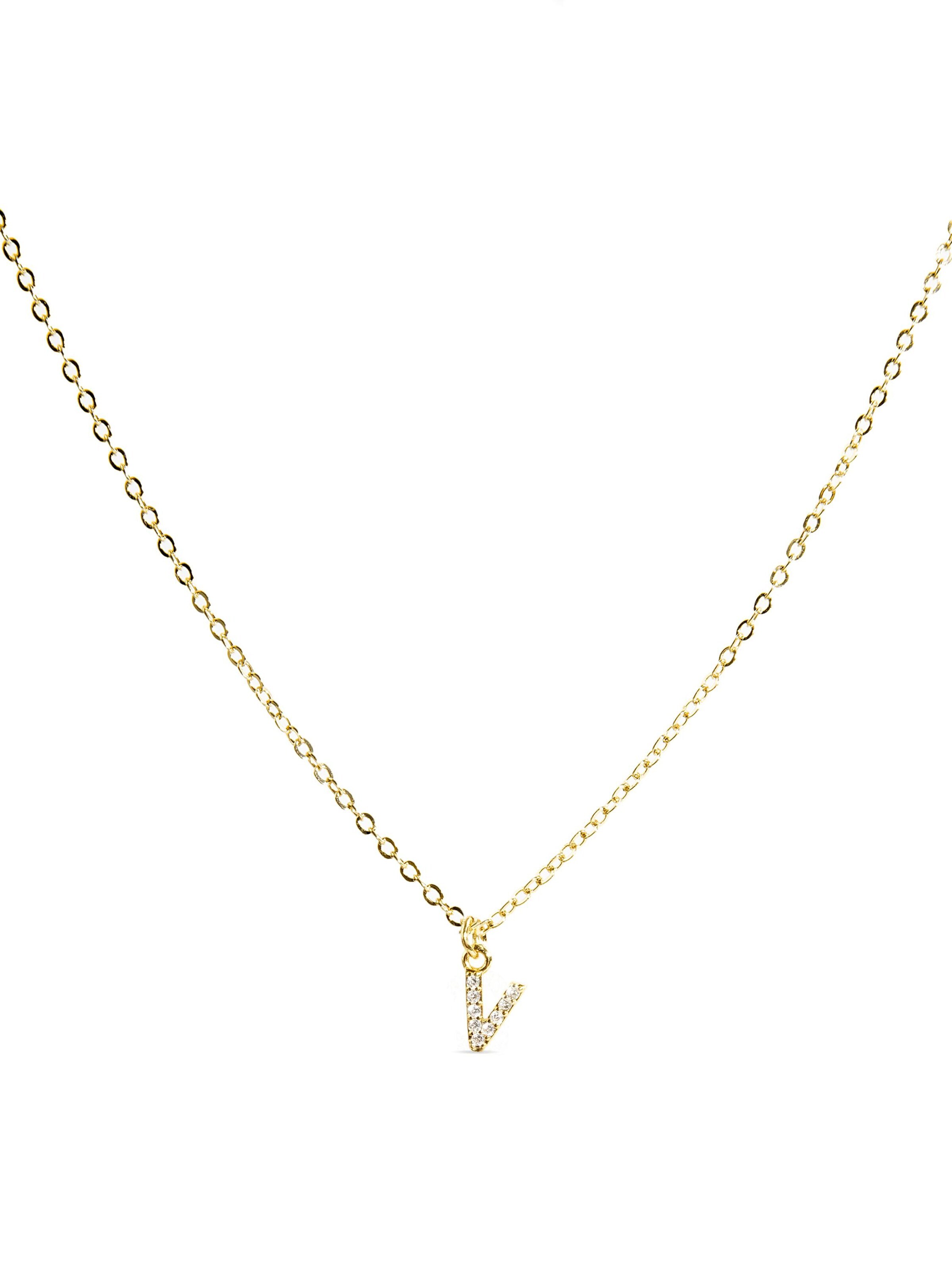 Luxenter Kette 'Alphabet'‌ in Gold: Vorderseite