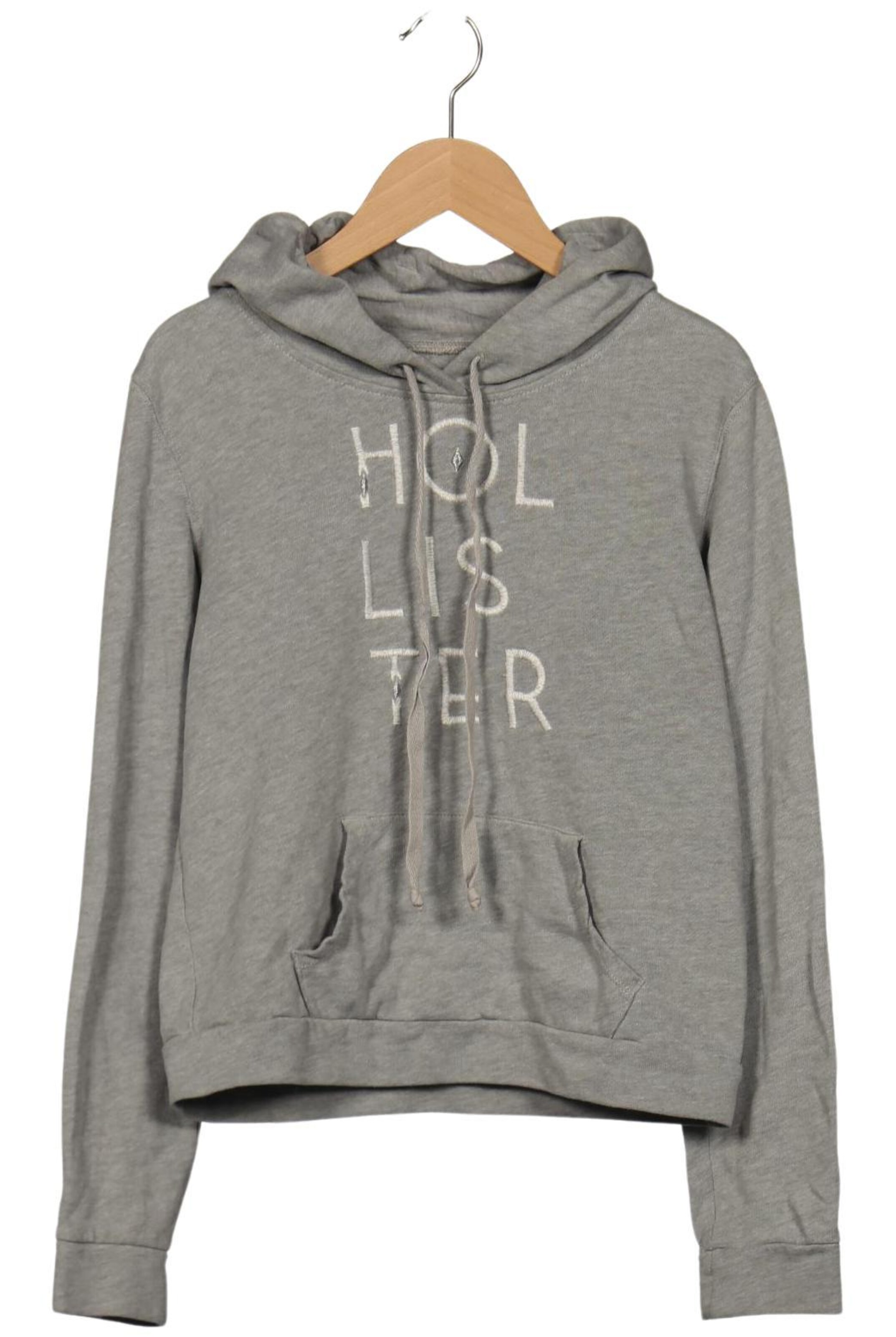 HOLLISTER Sweatshirt & Zip-Up Hoodie in XS in Grey: front