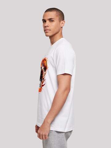 T-Shirt 'Basketball' F4NT4STIC en blanc