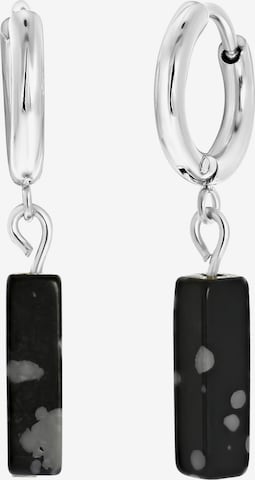 Lucardi Earrings in Black: front