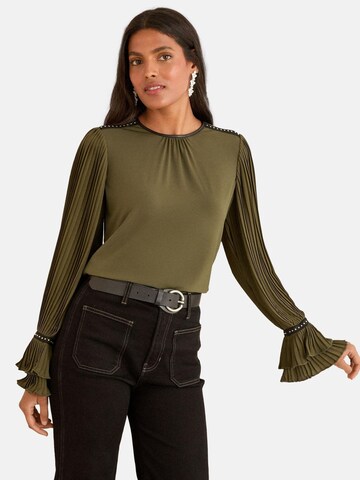 love & roses Bluse in Grün: Vorderseite