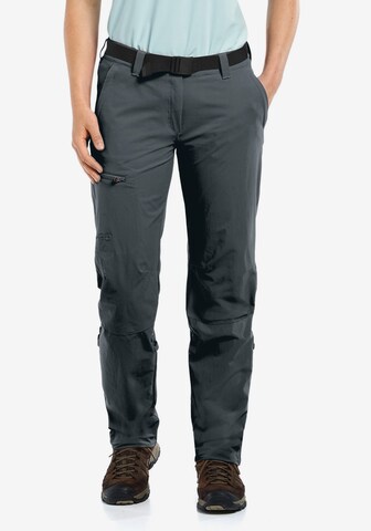 Maier Sports Regular Outdoor Pants 'Lulaka' in Grey: front