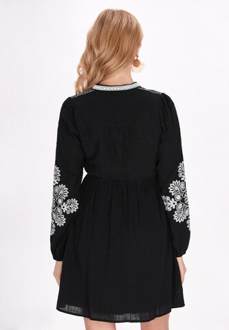 usha FESTIVAL Shirt dress 'Spring Summer' in Black