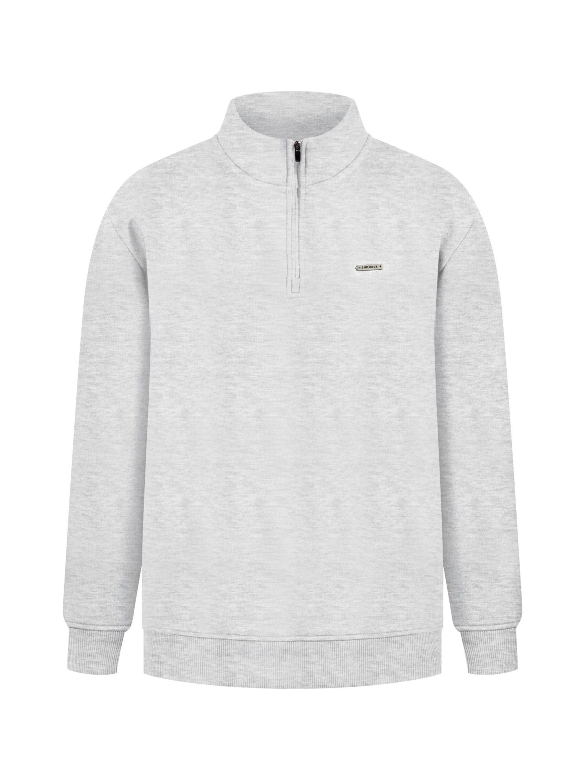 Veste de survêtement 'Jago' Smilodox en gris : devant