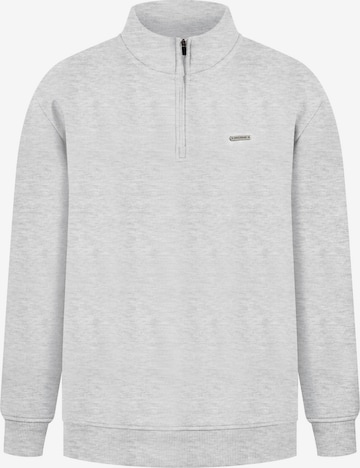 Smilodox Sweatjacke 'Jago' in Grau: Vorderseite