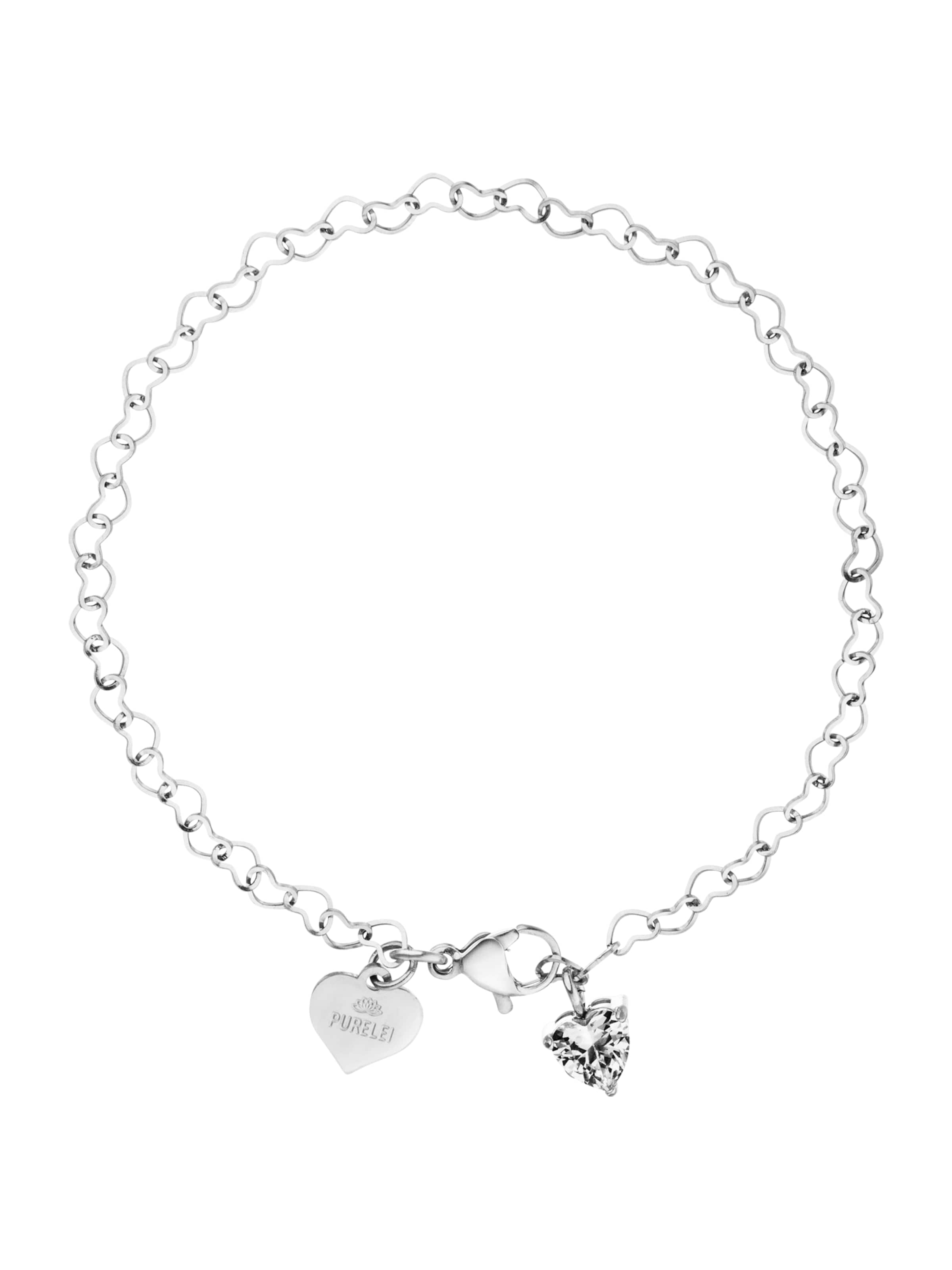 PURELEI Armband 'Endless Love' in Silber: Vorderseite