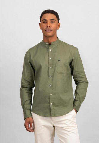 FYNCH-HATTON Comfort fit Overhemd in Groen: voorkant