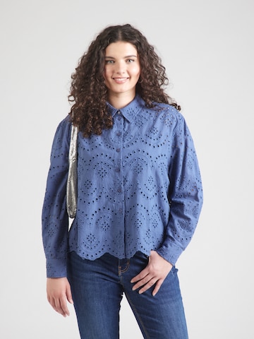 ONLY Carmakoma - Blusa 'CARVALAIS' en azul: frente