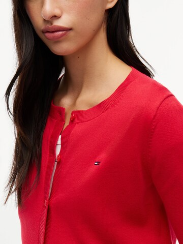 Tommy Jeans Strickjacke 'Essential' in Rot