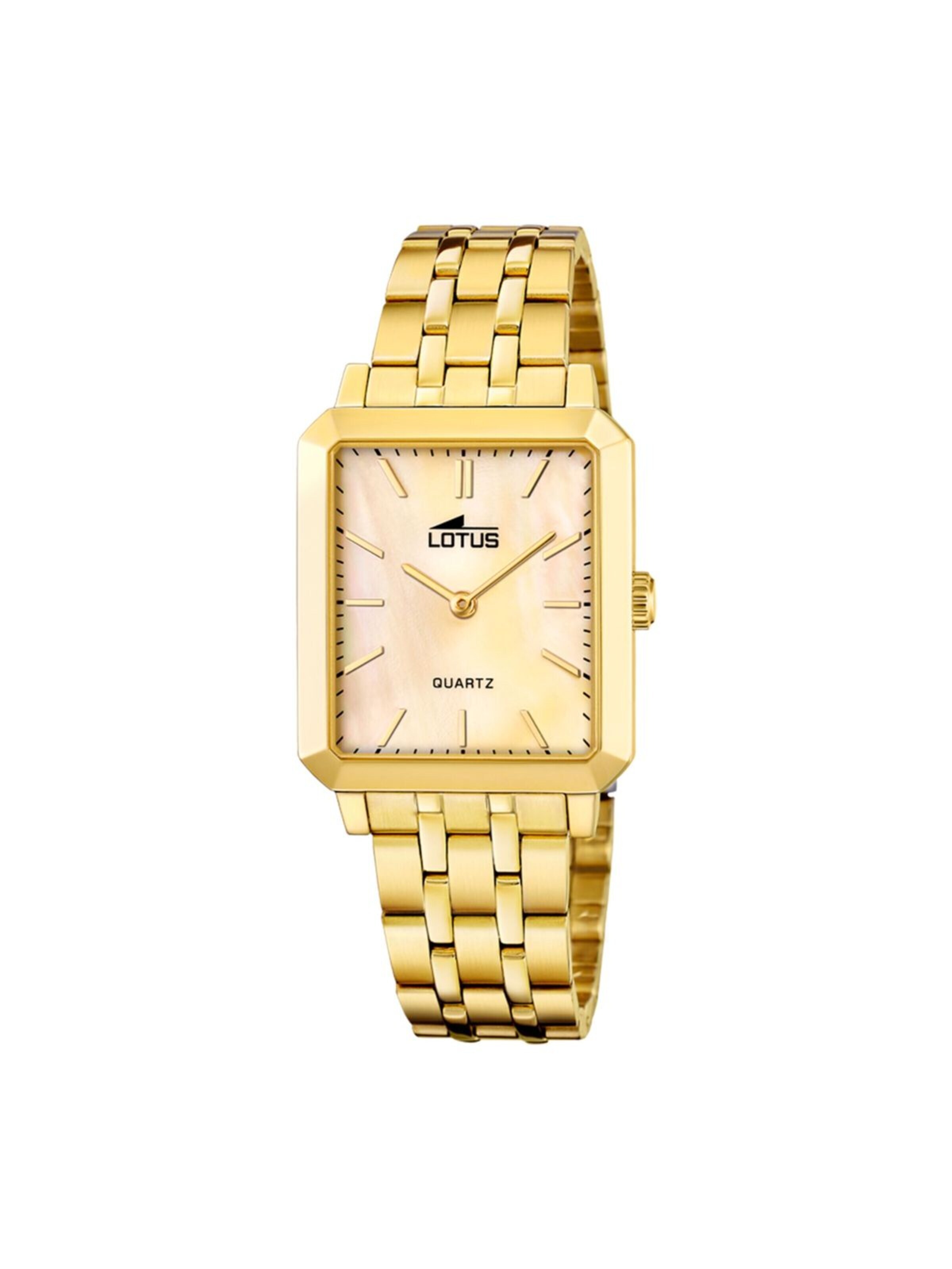 Montre à affichage analogique 'Lotus - Watch Square Series - Quartz watch movement - Watch case width: 32.3 mm' Lotus en or