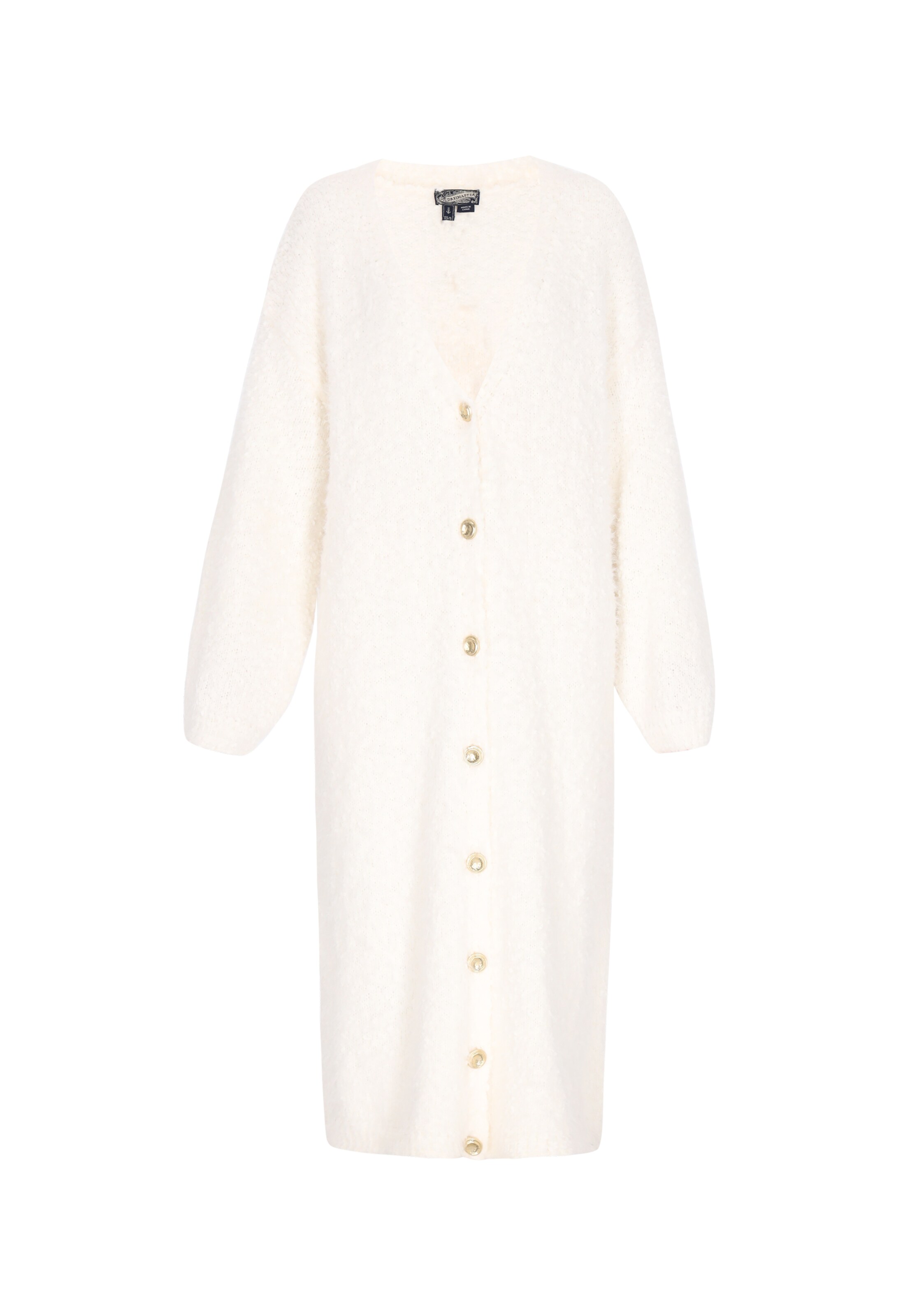 DreiMaster Vintage Strickjacke in Weiß: Vorderseite