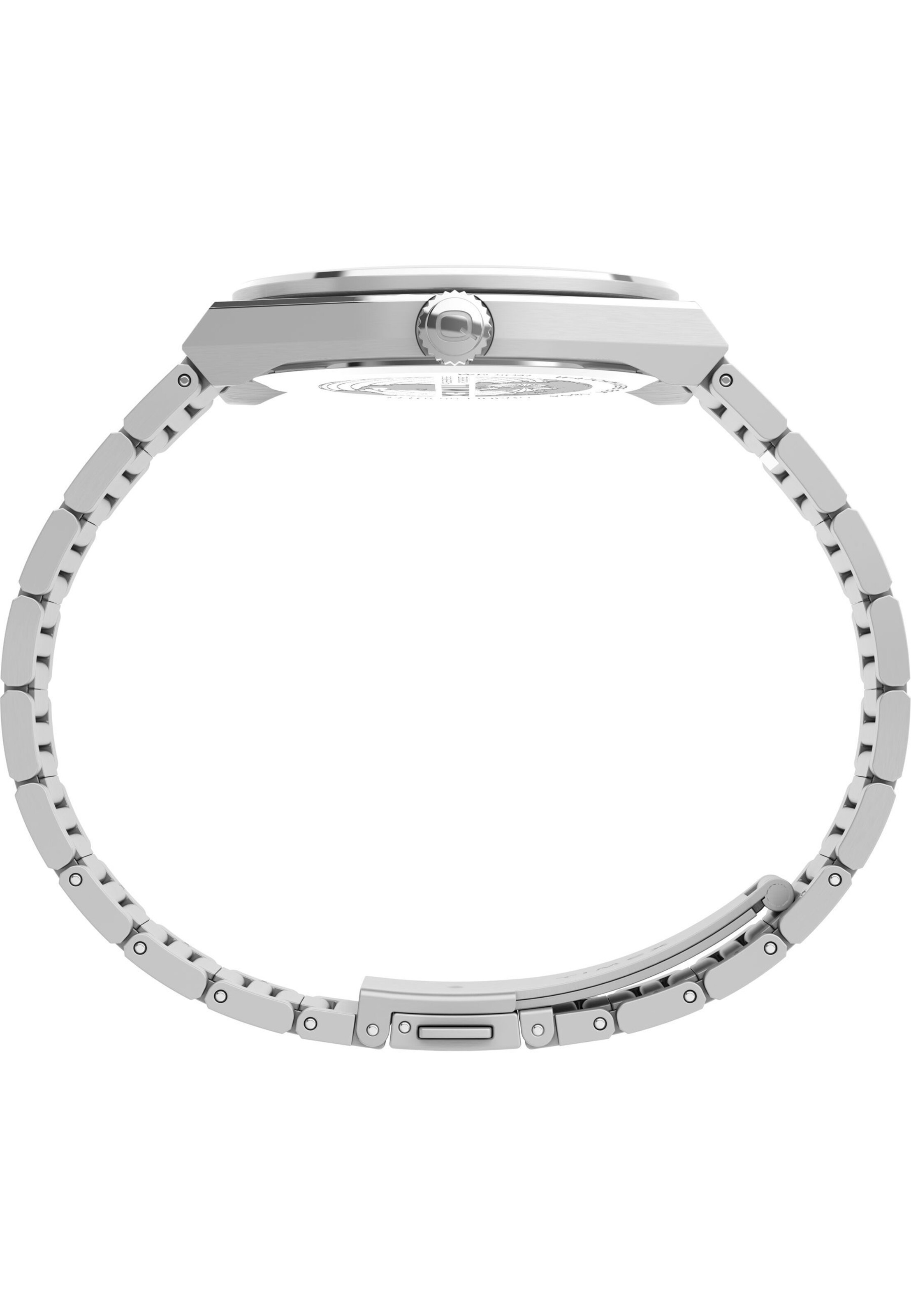 TIMEX Analoog horloge 'Q Timex® Continental Day and Date' in Zilver