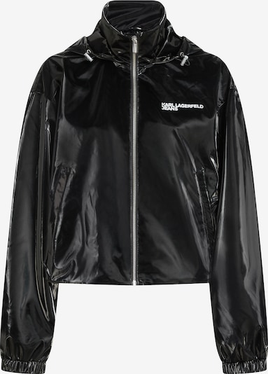 Demisezoninė striukė iš KARL LAGERFELD JEANS, spalva – juoda / balta, Prekių apžvalga