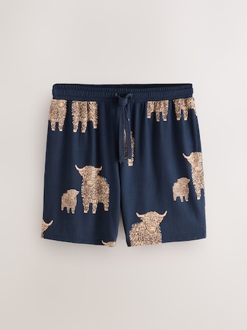 Pigiama corto 'Hamish The Highland Cow' di Next in blu
