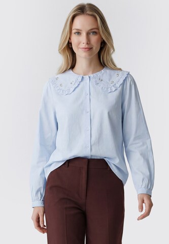 Usha - Blusa en azul: frente