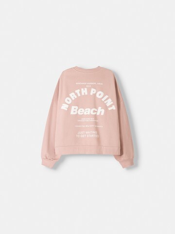 Bershka Bluzka sportowa w kolorze różowy