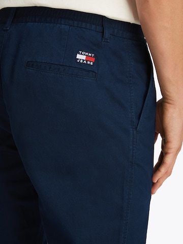 Regular Pantalon chino 'ISAAC' Tommy Jeans en bleu