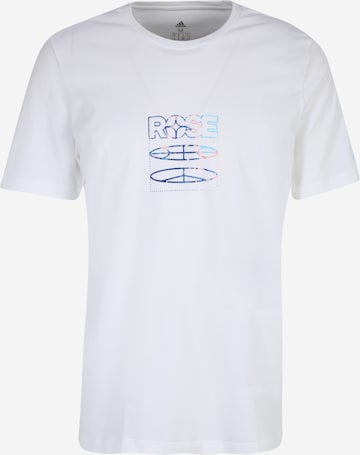 ADIDAS PERFORMANCE Funkcionalna majica | bela barva: sprednja stran