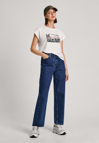 T-shirt ' GLORY ' Pepe Jeans en blanc