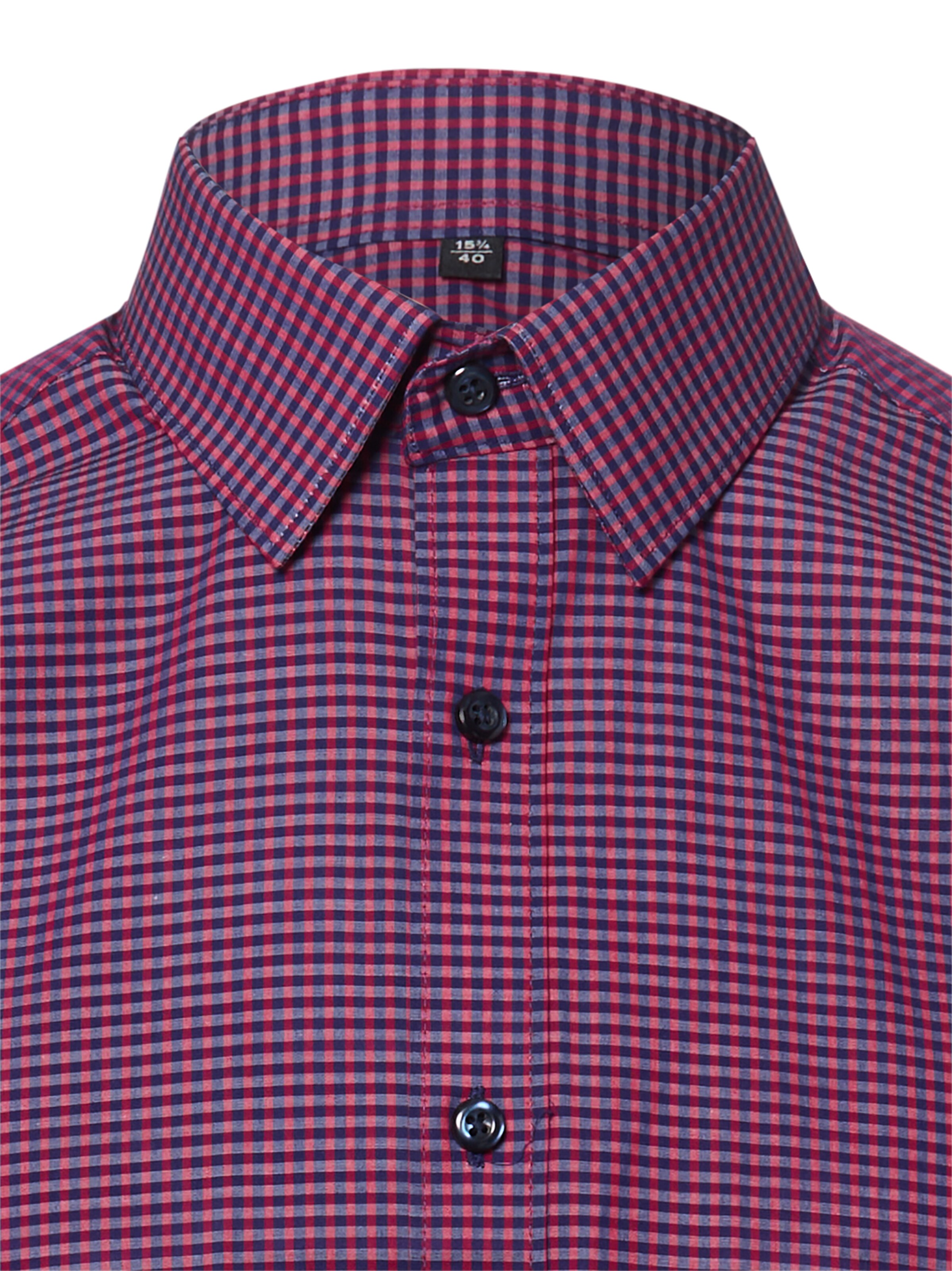 Coupe regular Chemise business Finshley & Harding en rouge