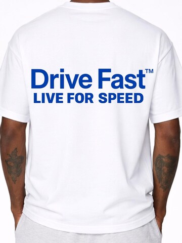 DriveFastDieYoung Shirt 'Speed' in White