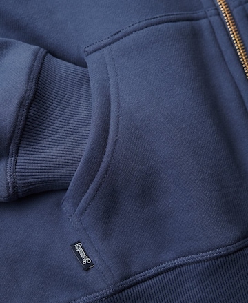 Superdry Zip-Up Hoodie 'Essential' in Blue