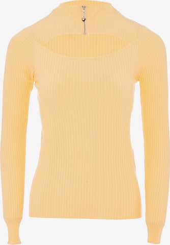 Pull-over nascita en jaune : devant