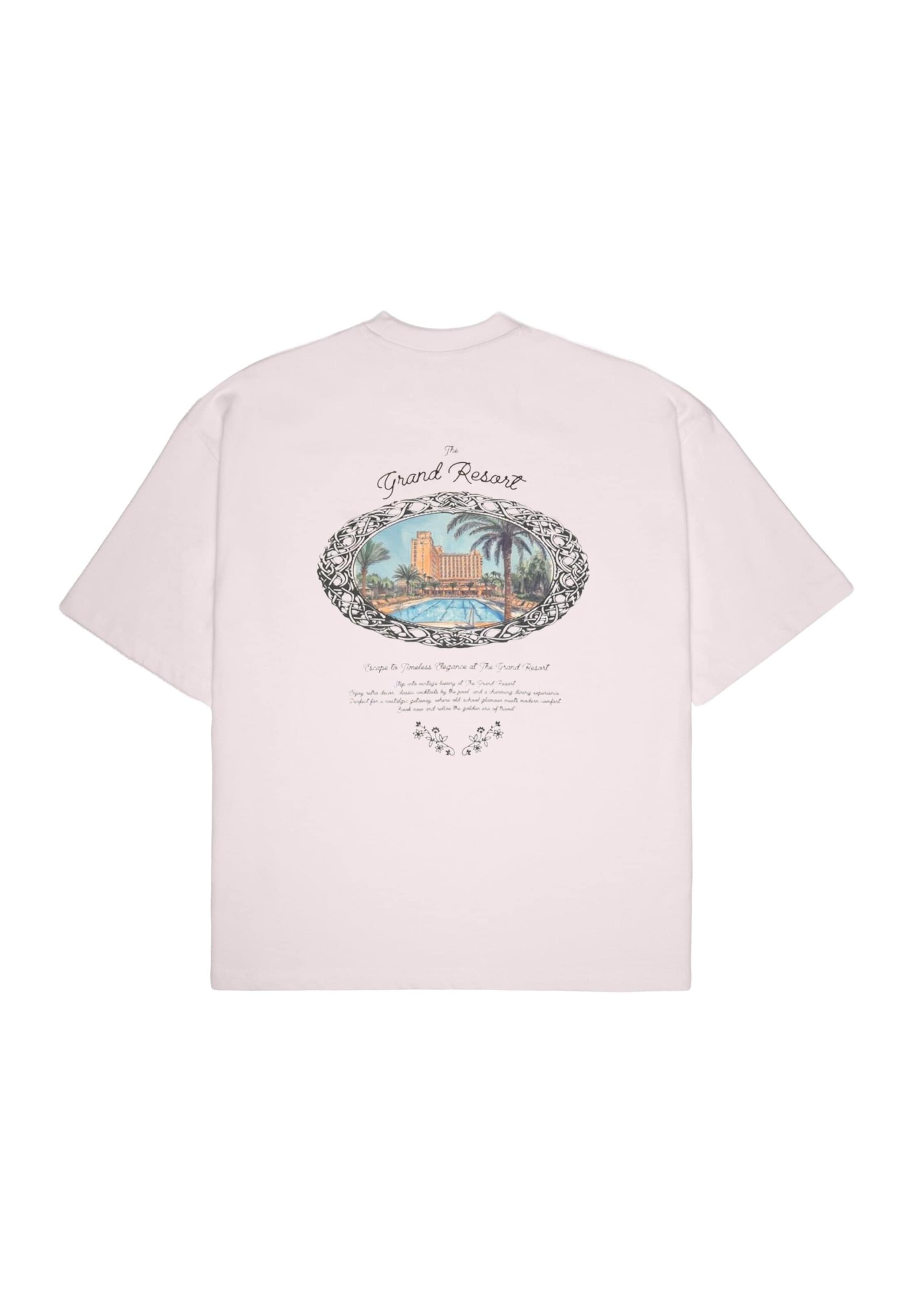 Prohibited Тениска 'Grand Pool' в розово: отпред