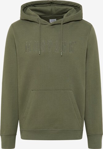 MUSTANG Sweatshirt in Green: front