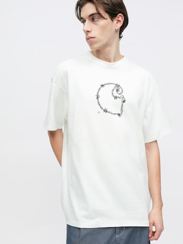 Tricou 'Barbwire' de la Carhartt WIP pe alb
