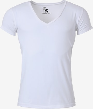 YOUNG & RICH Shirt in White: front