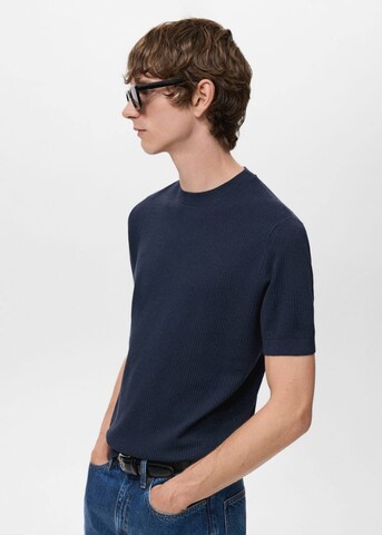 MANGO MAN T-shirt 'Flewh' in Blau