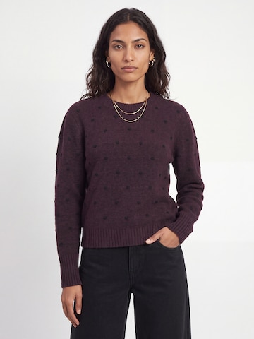 JJ Rebel Trui 'JREBWLAUREN' in Lila: voorkant