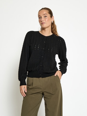 Peppercorn Strickjacke 'Rosy' in Schwarz: Vorderseite